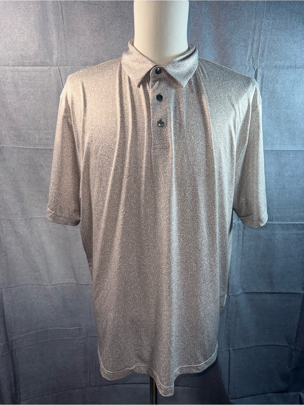 1752-Hogan Men's Polo Shirt in Light Taupe